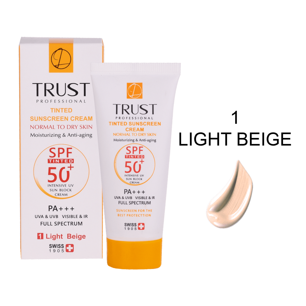 کرم ضد آفتاب رنگی و ضد پیری بژ روشن (پوست خشک تا نرمال) (2024) - Image 1